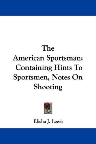 Cover for The American Sportsman