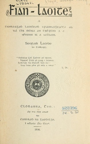 Cover for Fian-laoithe