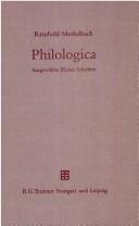Cover for Philologica