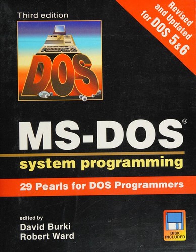 Cover for MS-DOS system programming