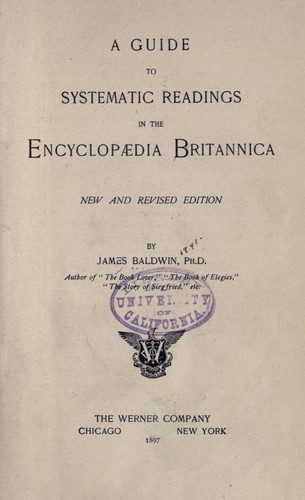 Cover for A guide to systematic readings in the Encyclopædia Britannica