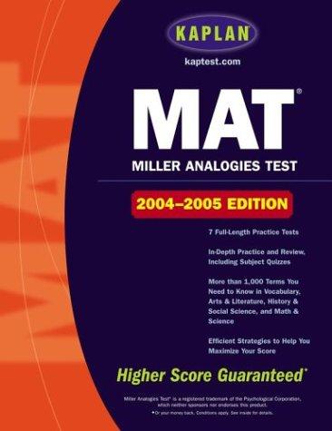 Cover for Kaplan MAT