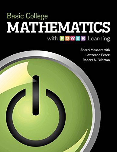 Cover for Basic College Mathematics with P.O.W.E.R. Learning with Connect Plus Math Hosted by ALEKS Access Card