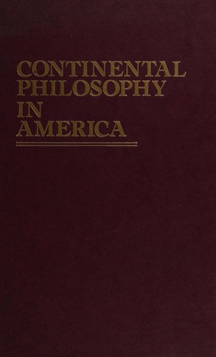 Cover for Continental philosophy in America