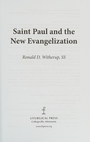 Cover for Saint Paul and the new evangelization