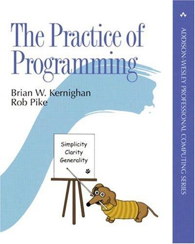 Cover for The Practice of Programming (Addison-Wesley Professional Computing Series)