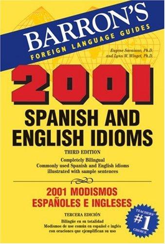 Cover for 2001 Spanish and English Idioms = 2001 modismos españoles e ingleses