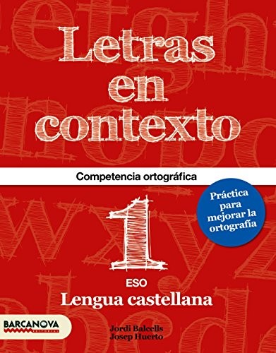Cover for Letras en contexto. Cuaderno ortografía 1º ESO