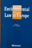 Cover for Environmental law in Europe