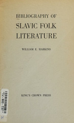 Cover for Bibliography of Slavic folk literature