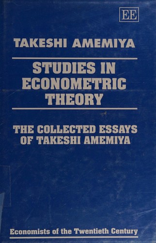 Cover for Studies in econometric theory