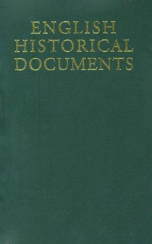 Cover for English Historical Documents