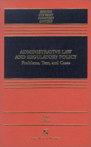 Cover for Administrative law and regulatory policy