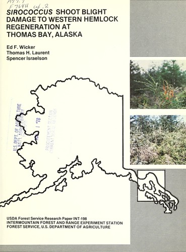 Cover for Sirococcus shoot blight damage to western hemlock regeneration at Thomas Bay, Alaska