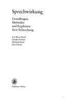 Cover for Sprechwirkung