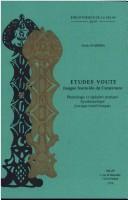 Cover for Études vouté