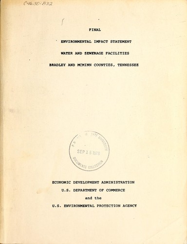 Cover for Final environmental impact statement