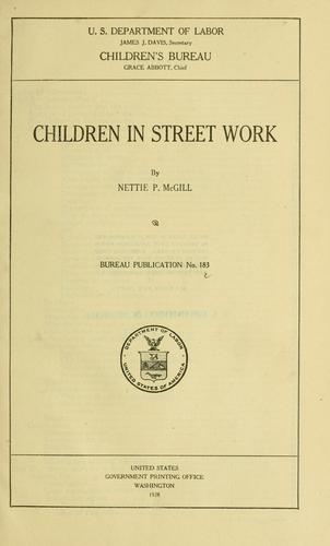 Cover for Children in street work