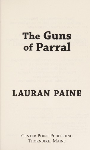 Cover for The guns of Parral