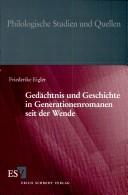 Cover for Ged achtnis und Geschichte in Generationenromanen seit der Wende