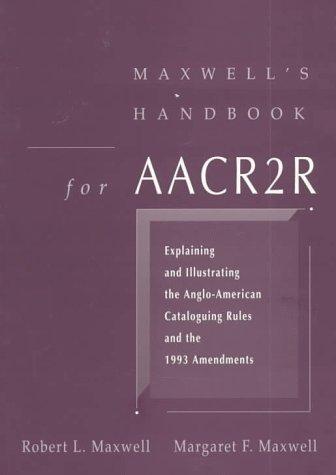 Cover for Maxwell's handbook for AACR2R