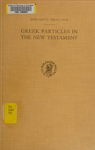 Cover for Greek particles in the New Testament