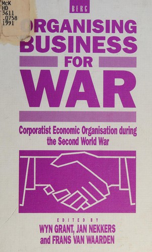 Cover for Organising business for war