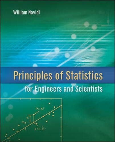 Cover for Principles of Statistics for Engineers and Scientists