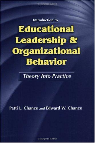 Cover for Introduction to Educational Leadership and Organizational Behavior