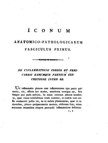 Cover for Icones anatomico-pathologicae partium corporis humani, quae in descriptione Musei Academiae ...