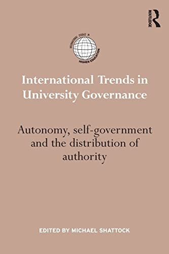Cover for International Trends in University Governance