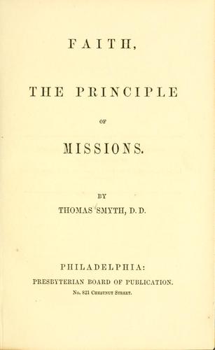 Cover for Faith