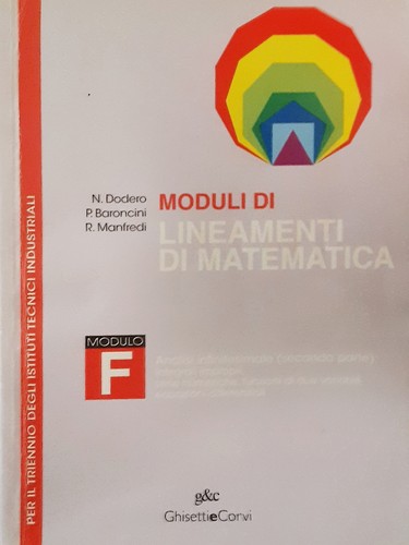Cover for Moduli di lineamenti di matematica - Modulo F