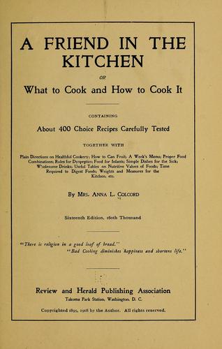 Cover for A friend in the kitchen