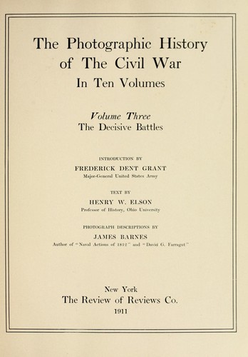 Cover for The photographic history of the civil war in ten volumes