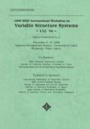 Cover for Proceedings, 1996 IEEE International Workshop on Variable Structure Systems, VSS '96