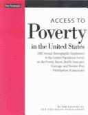 Cover for Access to poverty in the United States