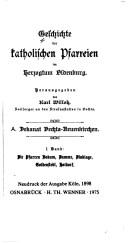 Cover for Geschichte der katholischen Pfarreien im Herzogtum Oldenburg