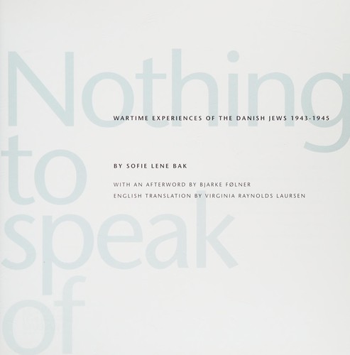 Cover for Nothing to speak of