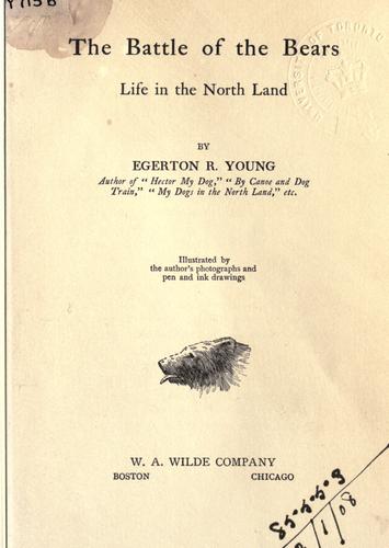 Cover for The battle of the bears