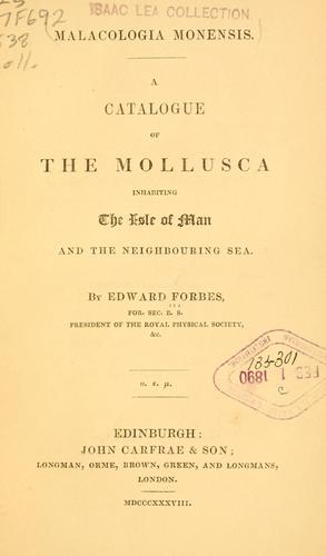 Cover for Catalogue of the mollusca inhabiting the Isle of Man and the neighbouring Sea.