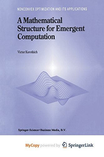 Cover for A Mathematical Structure for Emergent Computation