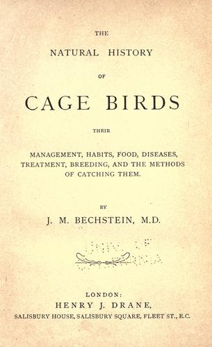 Cover for The natural history of cage birds
