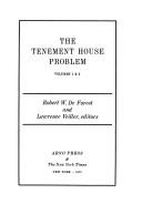 Cover for The tenement house problem.