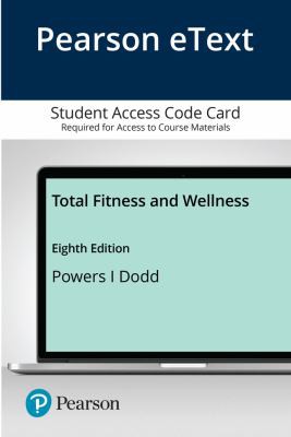 Cover for Pearson EText Total Fitness and Wellness -- Access Card