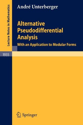 Cover for Alternative Pseudodifferential Analysis