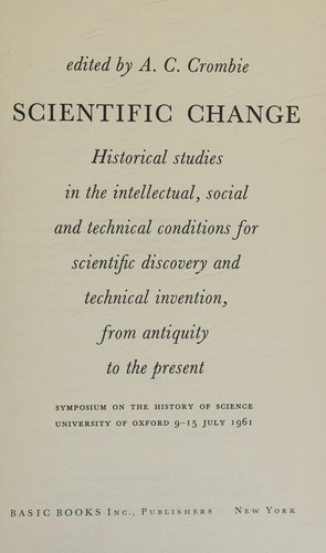 Cover for Scientific change