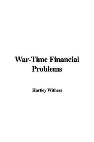 Cover for War-Time Financial Problems