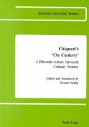 Cover for Chiquart's On cookery