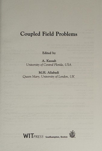 Cover for Coupled field problems